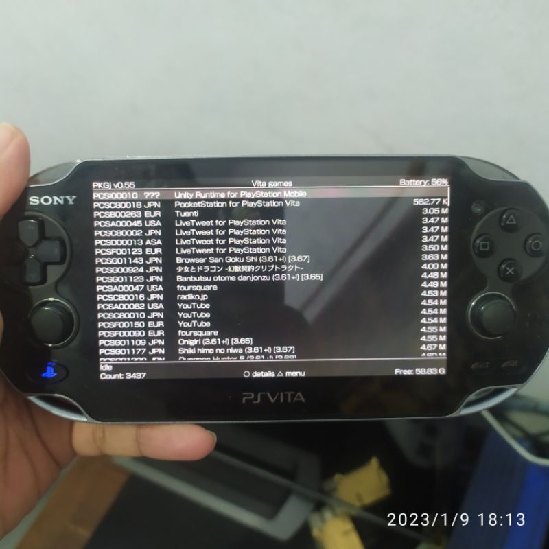 jasa cfw psvita ps vita fat slim tv henkaku enso permanen all firmware homebrew games