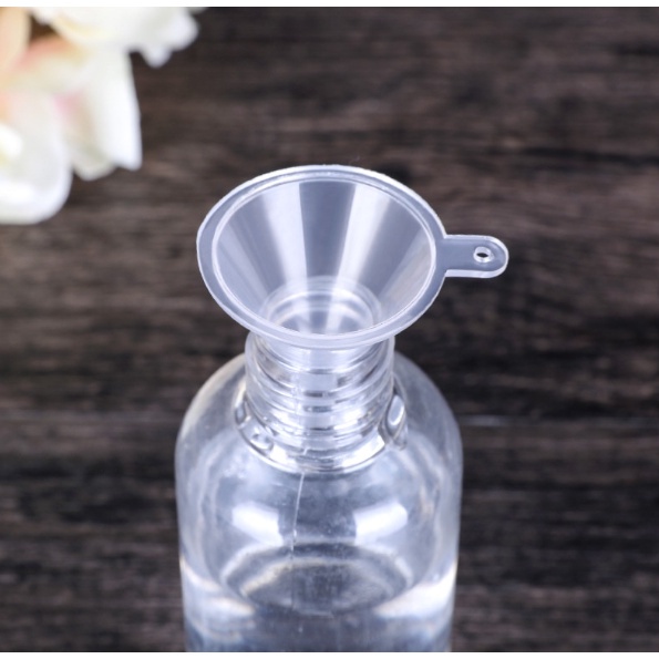 PA Corong Mini Plastik Transparan / Corong Kecil Untuk Refill Minyak Wangi Essential / Funnel Small For Refill Parfume Oil Botol Semprot isi Parfum Serbaguna PR118