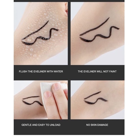 Amy's Diary Eyeliner Stamp 2 In 1 Waterproof Liquid Eyeliner Pensil Waterproof Ukuran Stamp Small