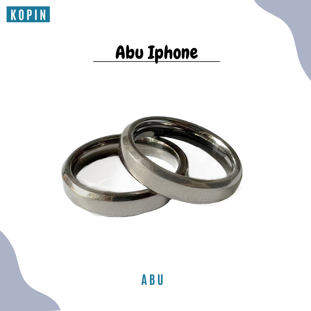 Cincin Titanium Abu Iphone Keren Simple