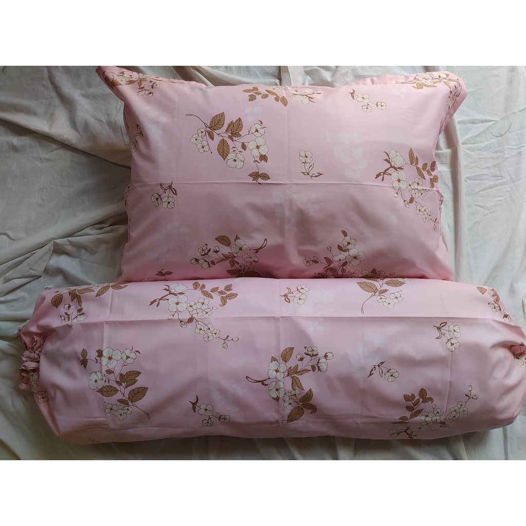 Sarung Bantal Guling Jumbo Katun Halus Pinggiran Bordir King Koil SarungBantal - IJN PLAZA