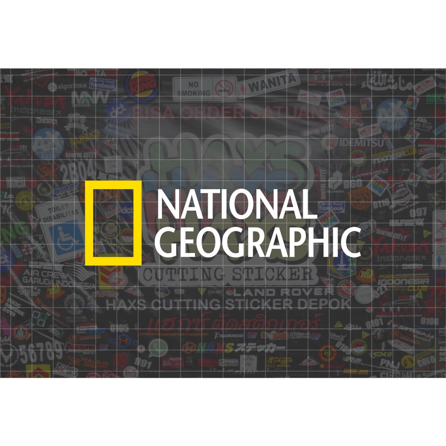 Cutting Sticker National Geographic Ukuran 13 Cm Untuk Motor Mobil