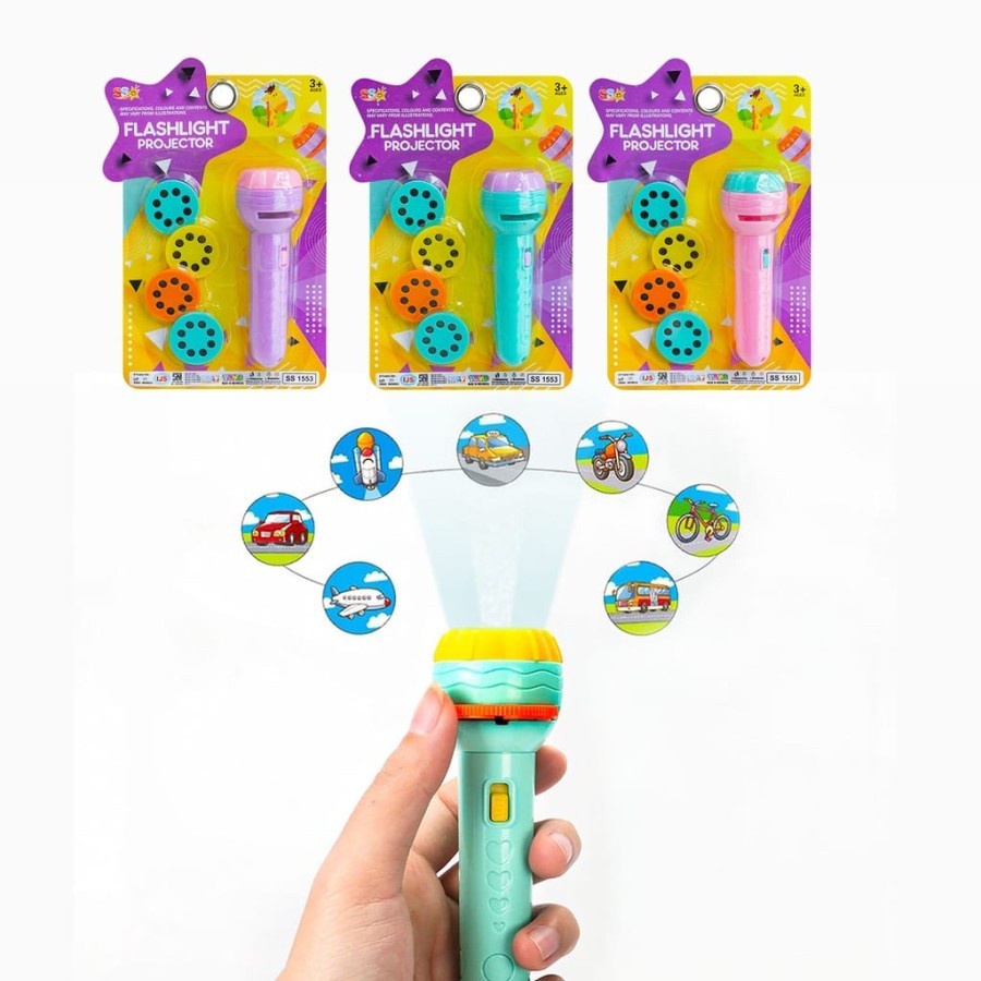 TERMURAH NEW PRODUK Mainan Anak Edukasi Senter LAMPU Proyektor Gambar Lucu / Mainan Anak SENTER PROYEKTOR Fun Flashlight / Kado Mainan Anak Belajar Cewek Cowok 3 4 5 6 Tahun