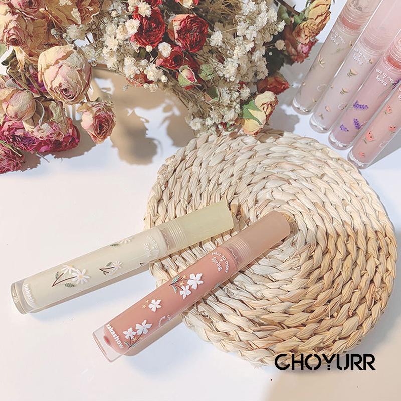 【COD】Kakashow Lip Gloss Flower The World 6 Warna Waterproof Moisturizing Lip Gloss Mist Nude-CH