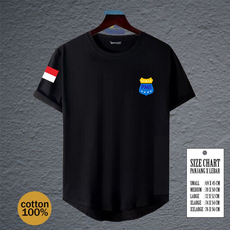 Kaos PMII keren | bahan katun combed