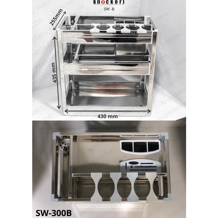 DRAWER BASKET SS SW-300B KNOCKERS