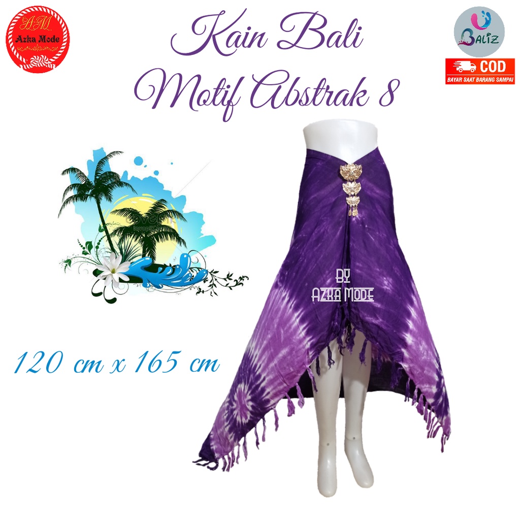 Kain Pantai Kain Bali Pantai - Kain Bali Motif Abstrak 8. rumbai Standar - Sarung Pantai SEMBILAN MODE - Sarung Bali - Kain Pantai - Kain Katun Jepang - Kain Untuk Hiasan Dinding - Kain Untuk Plafon Mobil Truk Dan Mobil 3/4 Lainnya