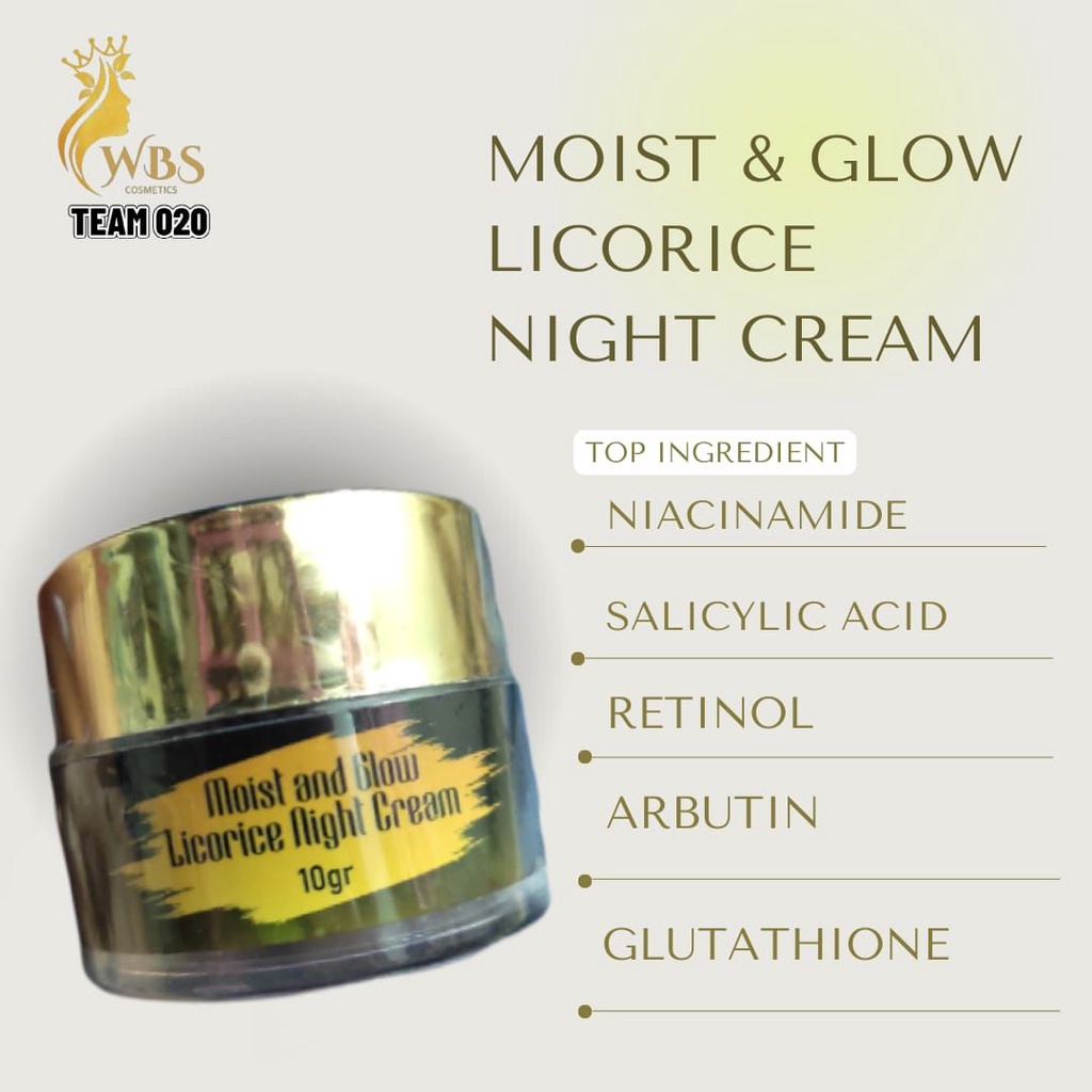 Night Cream WBS kosmetik Lombok Original HALAL BPOM Aman untuk Bumil & Busui