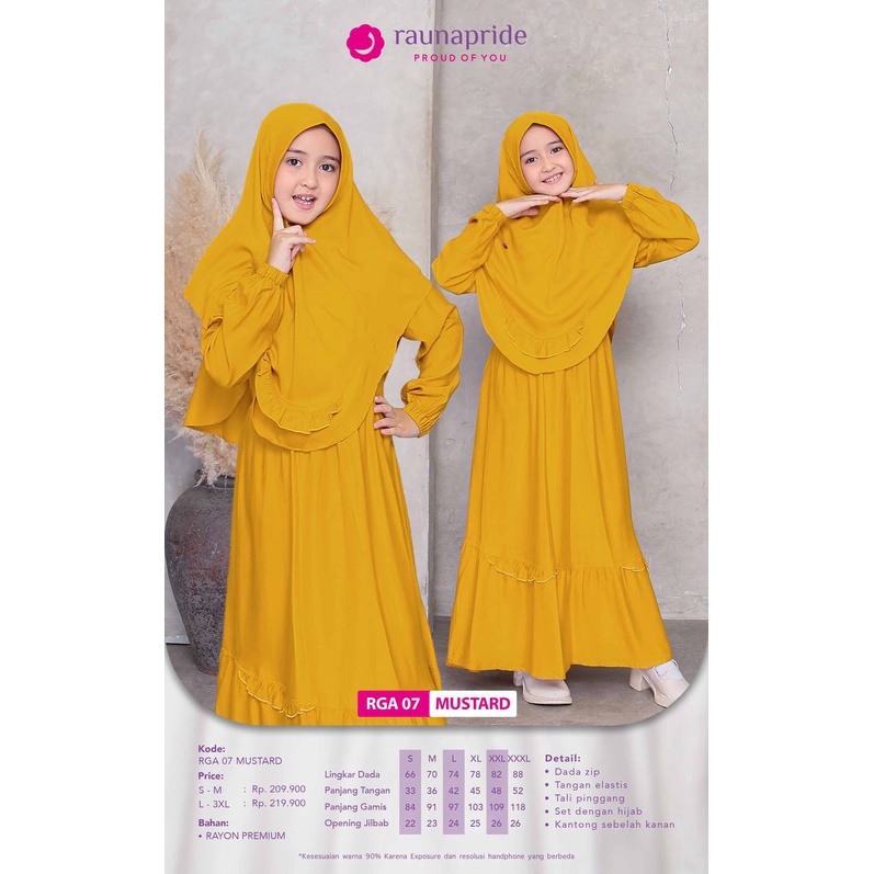 Rauna Gamis Anak / RGA-07 / Fashion Muslim