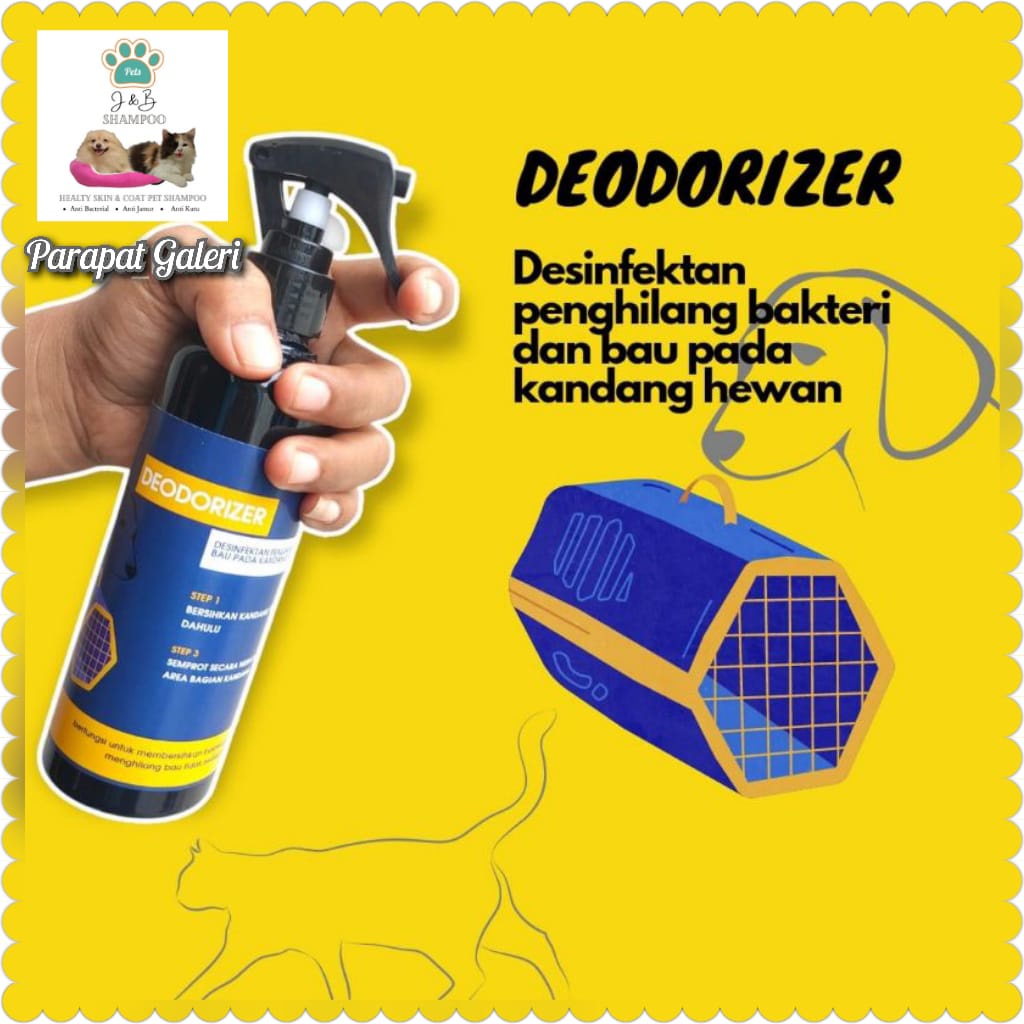 Deoderizer penghilang bau pesing dan bakteri kandang kucing / anjing isi 250ml