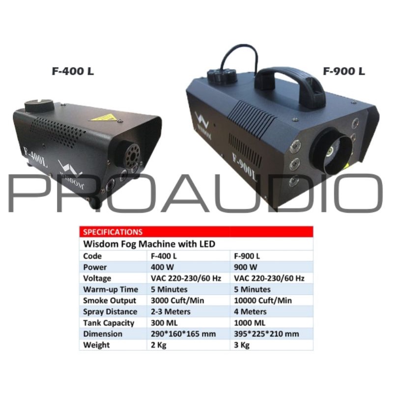 Fog Machine Wisdom F-400 L F 400 L 400 Watt Original Wisdom