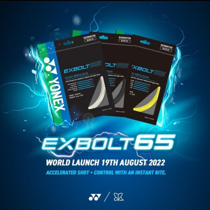 Sera Senar Badminton Raket Yonex Exbolt 65 Asli