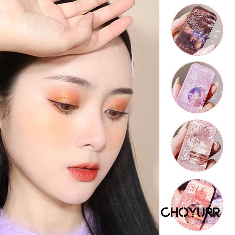 【COD】Eyeshadow Waterproof 2 Warna Matte Pearlescent Highlight Powder Eye Shadow Palette Kotak Besi Little Portable Makeup Kosmetik -CH