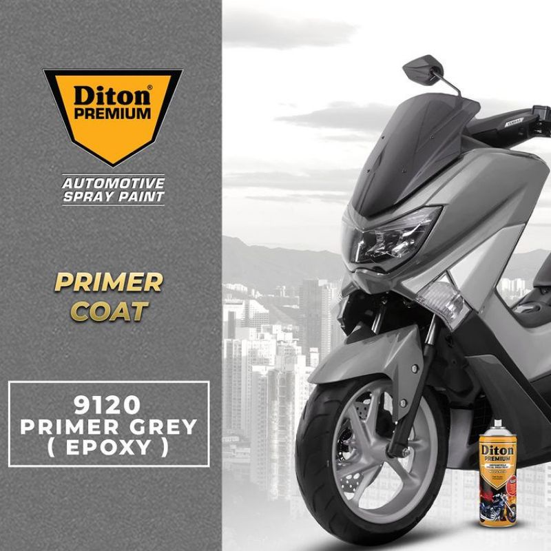 Pilok Pilox Cat DITON Premium Primer Grey 9120 Epoxy Warna Dasar Epoxy Tahan Bensin.Cepat Kering