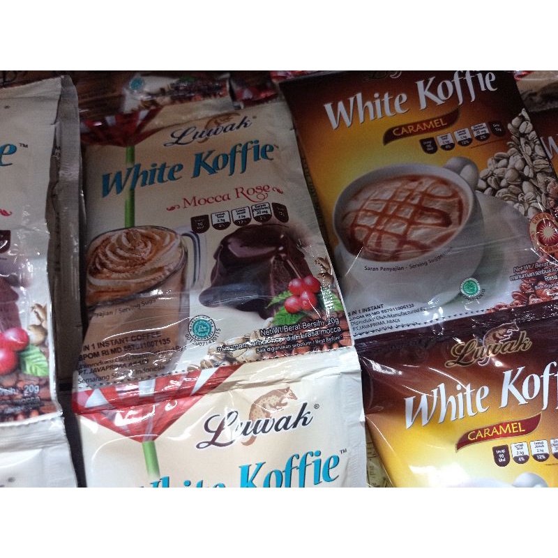 KOPI LUWAK WHITE COFFEE MOKA ROSE CARAMEL 10X20G