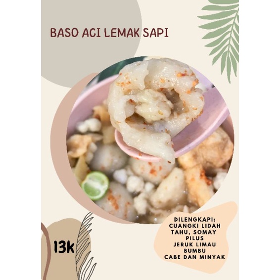 

baso aci isi lemak sapi