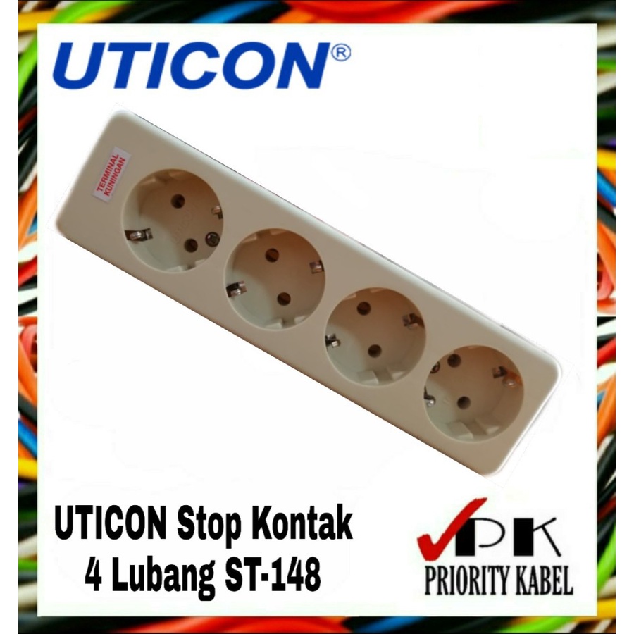 UTICON Stop Kontak Arde 1 - 6 Lubang