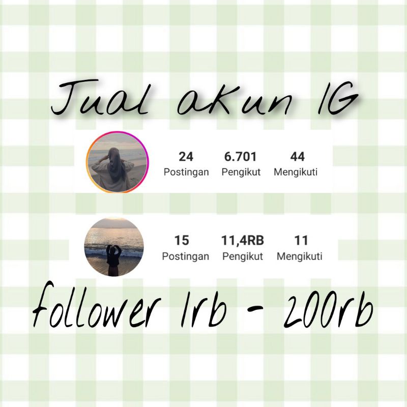 akun Instagram murah | akun olshop | akun seleb
