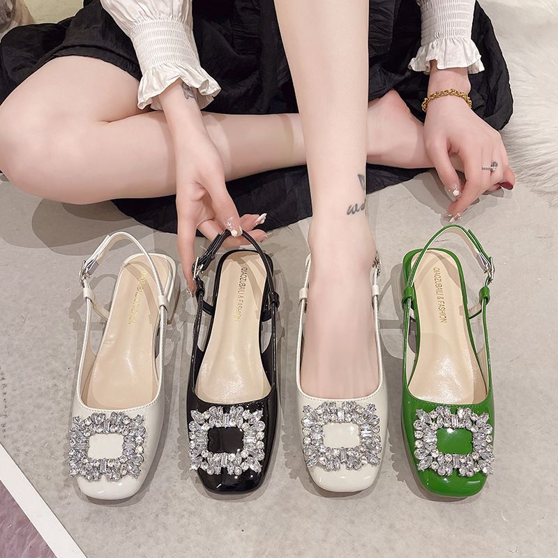 NF8518 - Flat Shoes Sling Back Ballerina Fashion Wanita Import