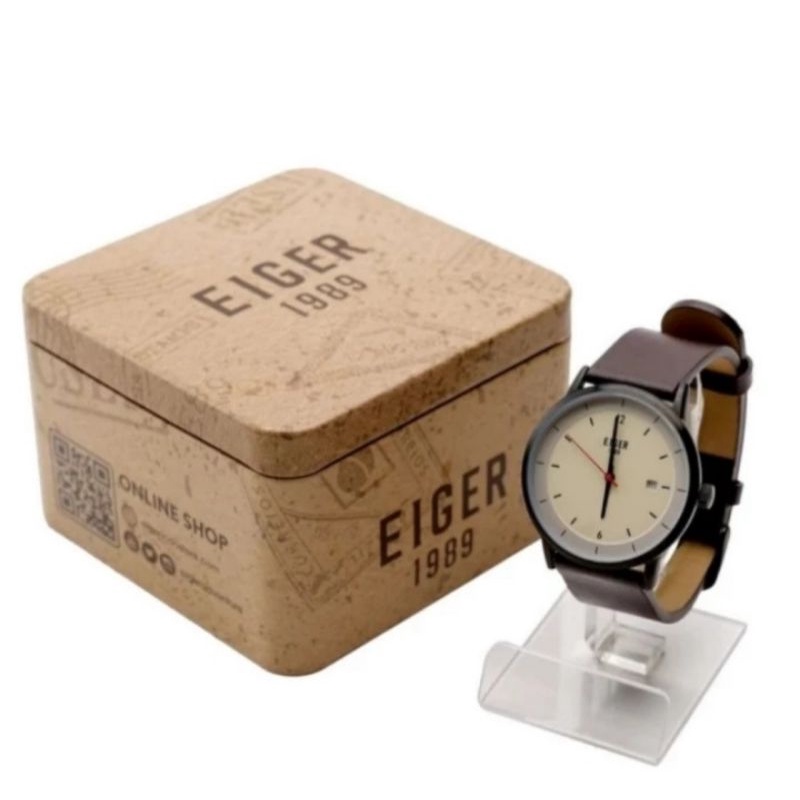 ElGER1989 JAM TANGAN MORTSEL BROWN 8257 ORIGINAL