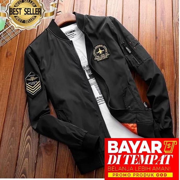 Terbaruϟday Jaket Bomber Pria Keren dan Tebal - Despo JET Army