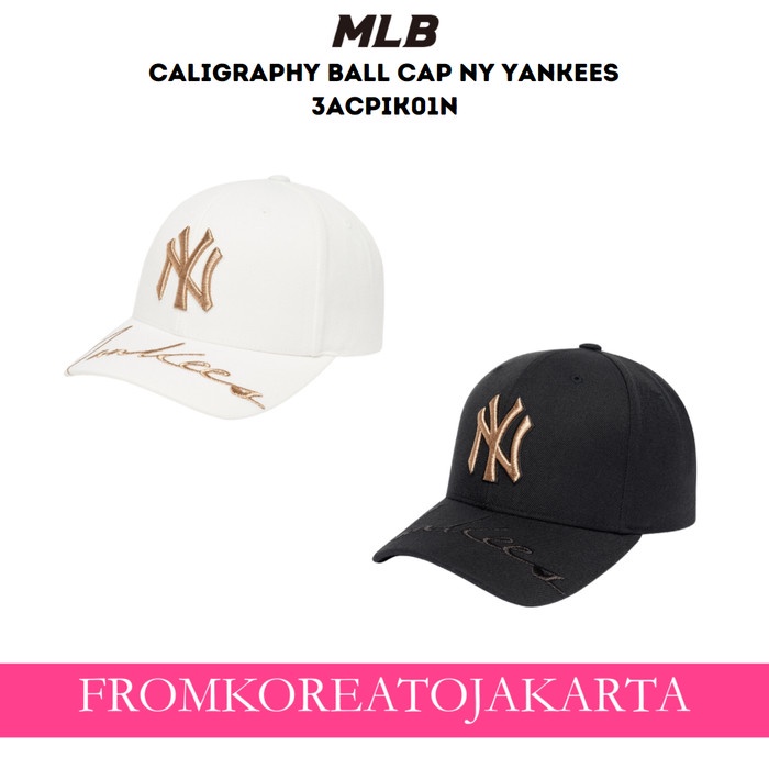 Topi Mlb Caligraphy Ball Cap Ny Yankees