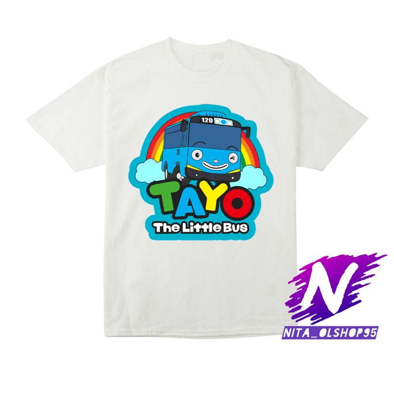 baju anak kaos anak tayo the little bus tayo kartun bus