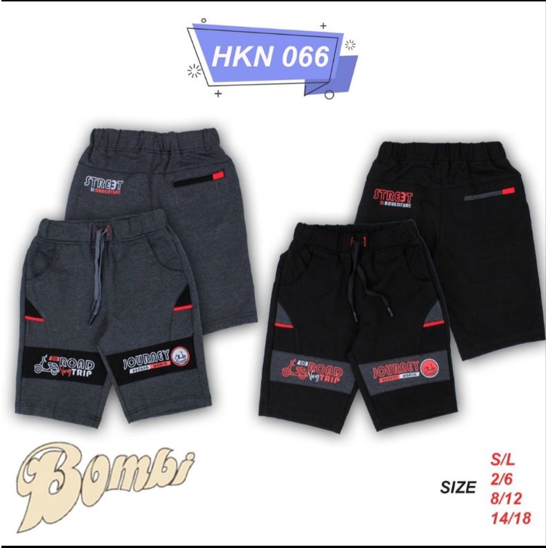 Celana Pendek Anak Bahan Kaos Premium Bombi Original