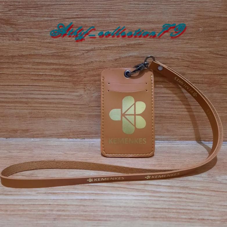 

Hot - Tempat Id Card KEMENKES Holder Id Card Kulit Kemenkes Kalung