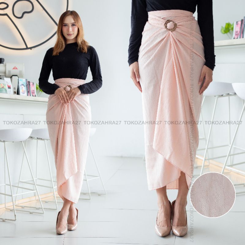 Rok Lilit Polos Bawahan Kebaya Bahan Doby Viscose Premium by Tokozahra27