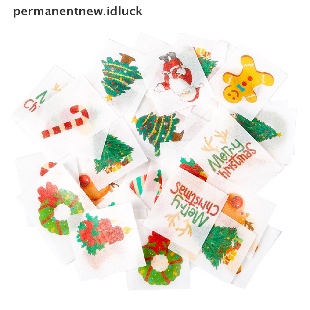 [luckypermanentnew] 42pcs Edible Gluous Rice Paper Kukus Roti Stiker Kartun Baking Paper [ID]