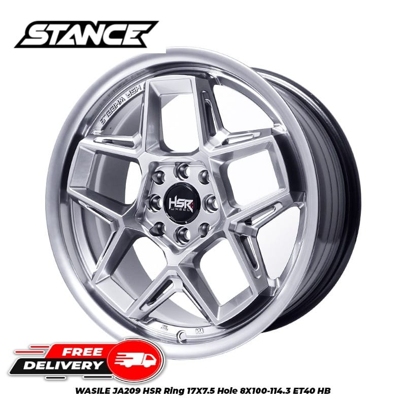 Pelek Velg Mobil Racing R17 HSR WASILE Ja209 Ring 17 Baut 4 - Toko Velg HSR STance Bekasi