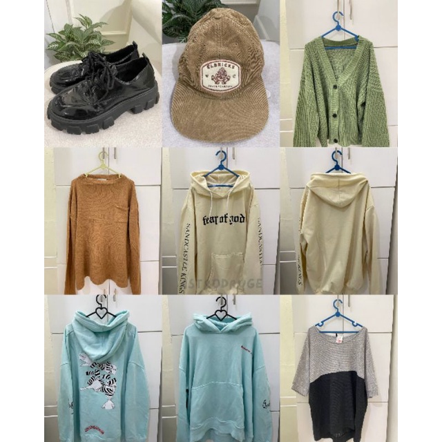 preloved sepatu sneakers boots, cardigan, shirt, hoodie jaemin nct