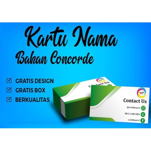 

WDPrint Cetak Kartu Nama Include Box Concorde White Elegan Berkualitas - KN Concorde