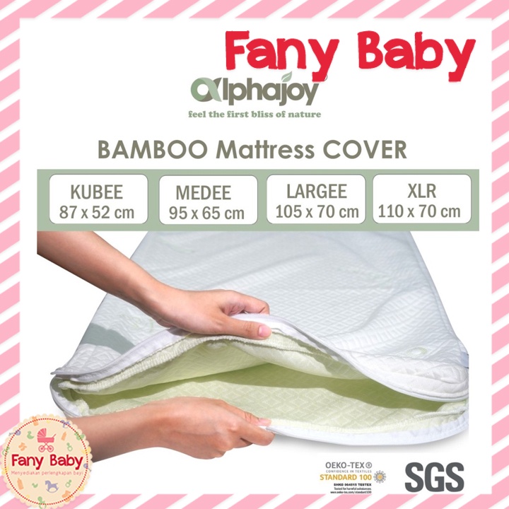 ALPHAJOY BAMBOO MATTRESS COVER / SARUNG MATRAS KASUR BAYI