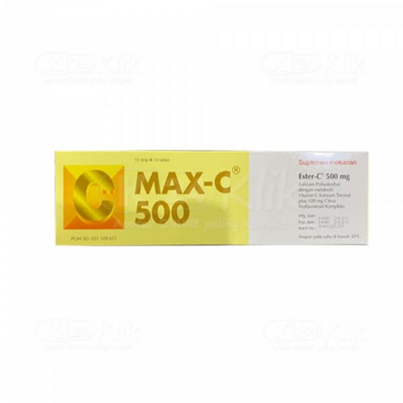 MAX-C Ester C 500mg Per STRIP (Ed 6 2023)