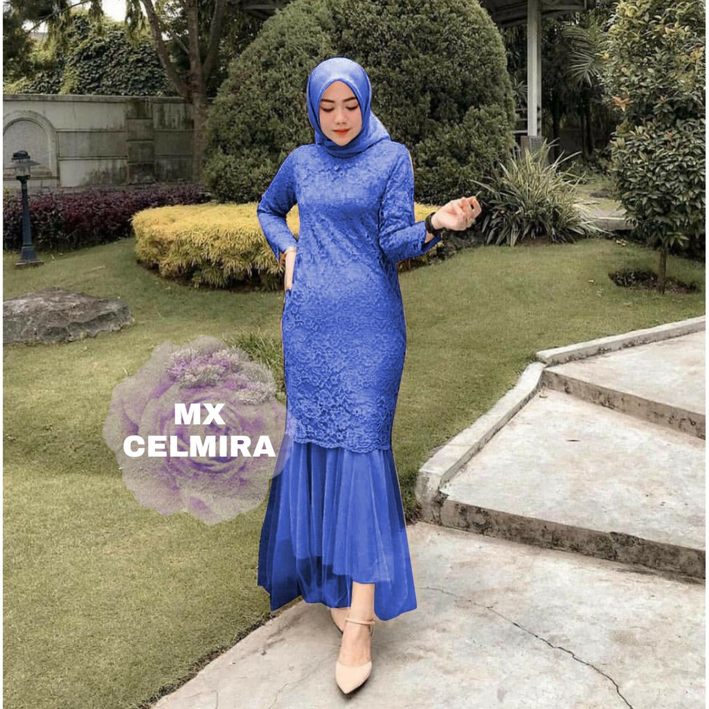 MAXI CELMIRA M/L PAKAIAN WANITA GAMIS WANITA GAMIS LEBARAN BAJU LEBARAN MUSLIM GAMIS DUYUNG MODEL TE