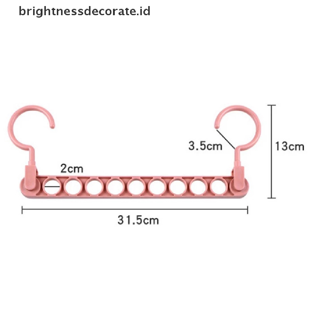 [Birth] Gantungan Baju Ajaib 9lubang Multifungsi folding hanger rotag Gantungan Baju [ID]