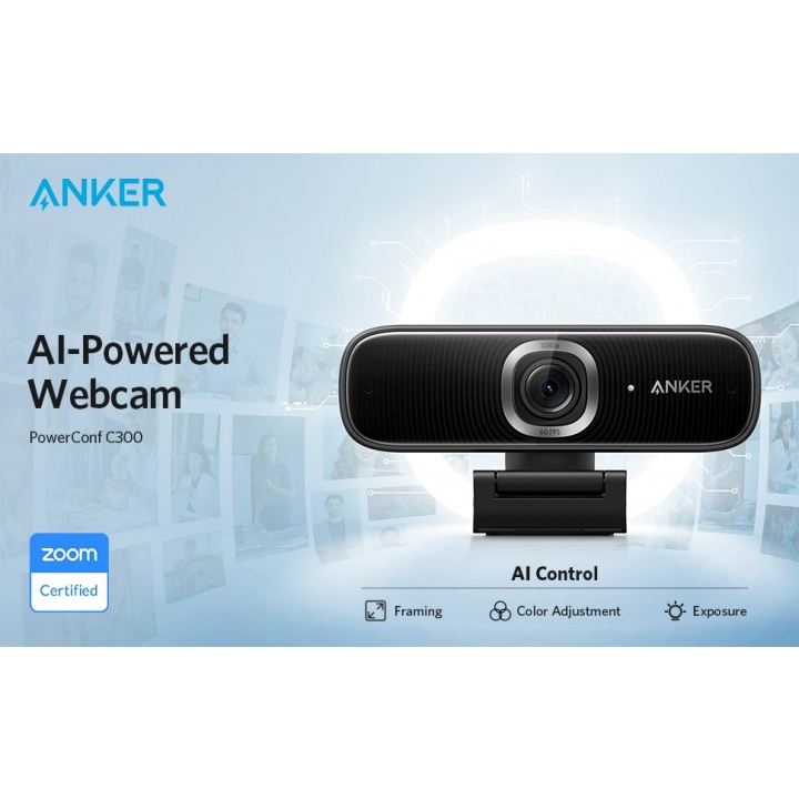 97 ANKER A3361 PowerConf C300 - AI Powered Smart Full HD 1080P Webcam
