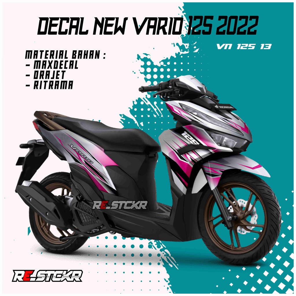 Decal new vario 125 sticker new vario 125 2022 desain 13 vario 125 new