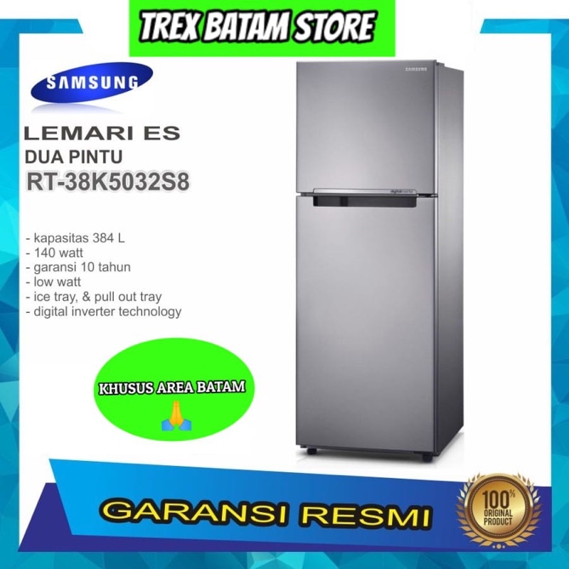 SAMSUNG RT38K5032S8 384L KULKAS 2 PINTU (BATAM)