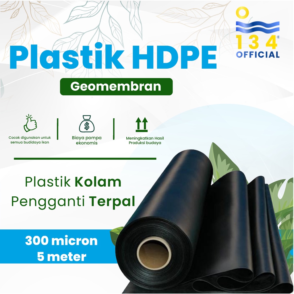 GEOMEMBRAN HDPE TEBAL 300 MICRON LEBAR 5 METER
