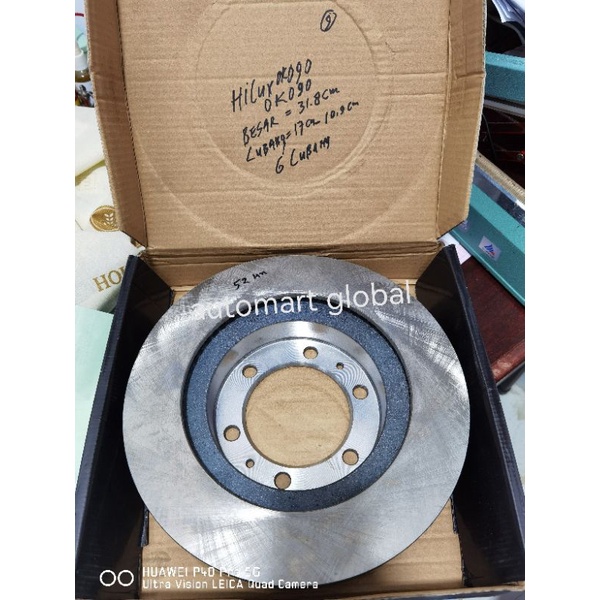 disc brake piringan rem cakram depan hilux revo Fortuner vrz 43512-ok090 31.8cm