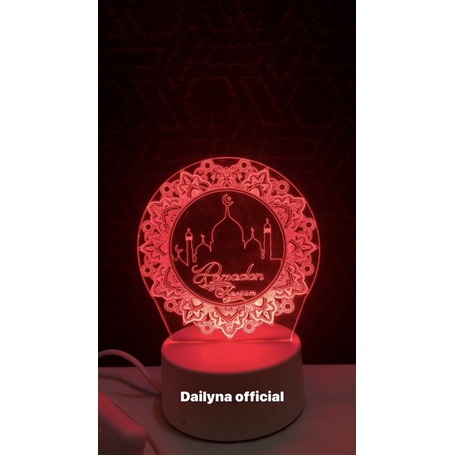 LAMPU KADO Akrilik AESTETIC LED 3D ~ LAMPU HIAS KAMAR AESTETIC