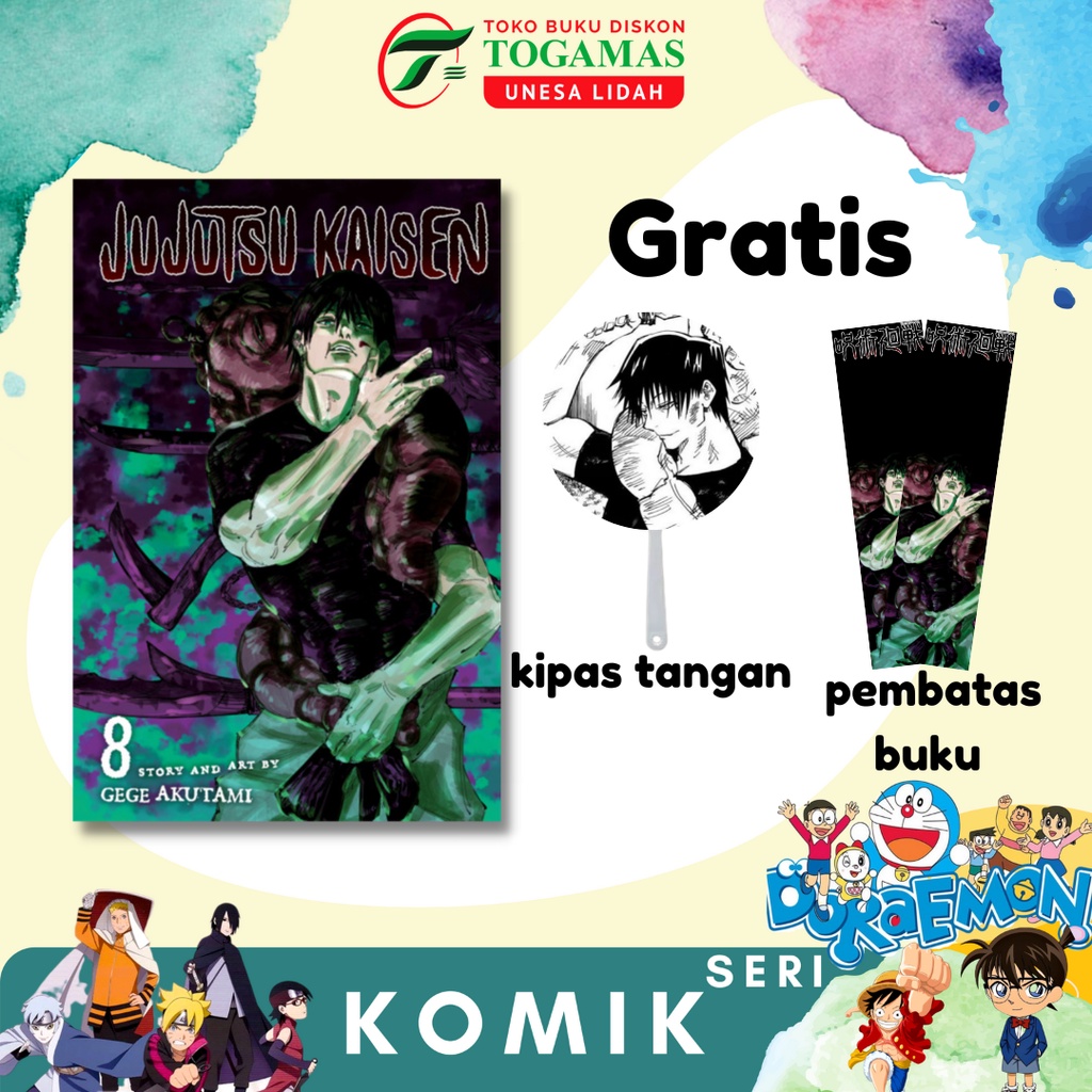 READY STOCK!! SIAP KIRIM!! KOMIK JUJUTSU KAISEN VOL. 0, 01, 02, 03, 04, 05, 06, 07,08,09 KARYA GEGE AKUTAMI / JUJUTSU NO KAISEN