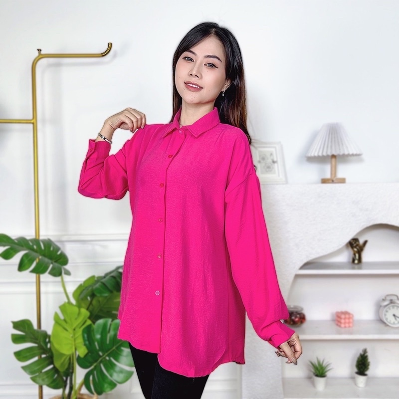 AFI - EC - ⭐️ PREMIUM AIRFLOW CRINCLE ⭐️ Anna Shirt CRINCLE-Fanta