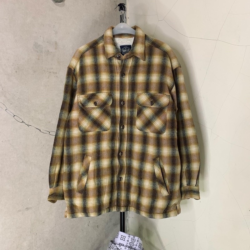 VETERANO 4 POCKET WOOL + SHERPA “TRAY UP” vintage flanel