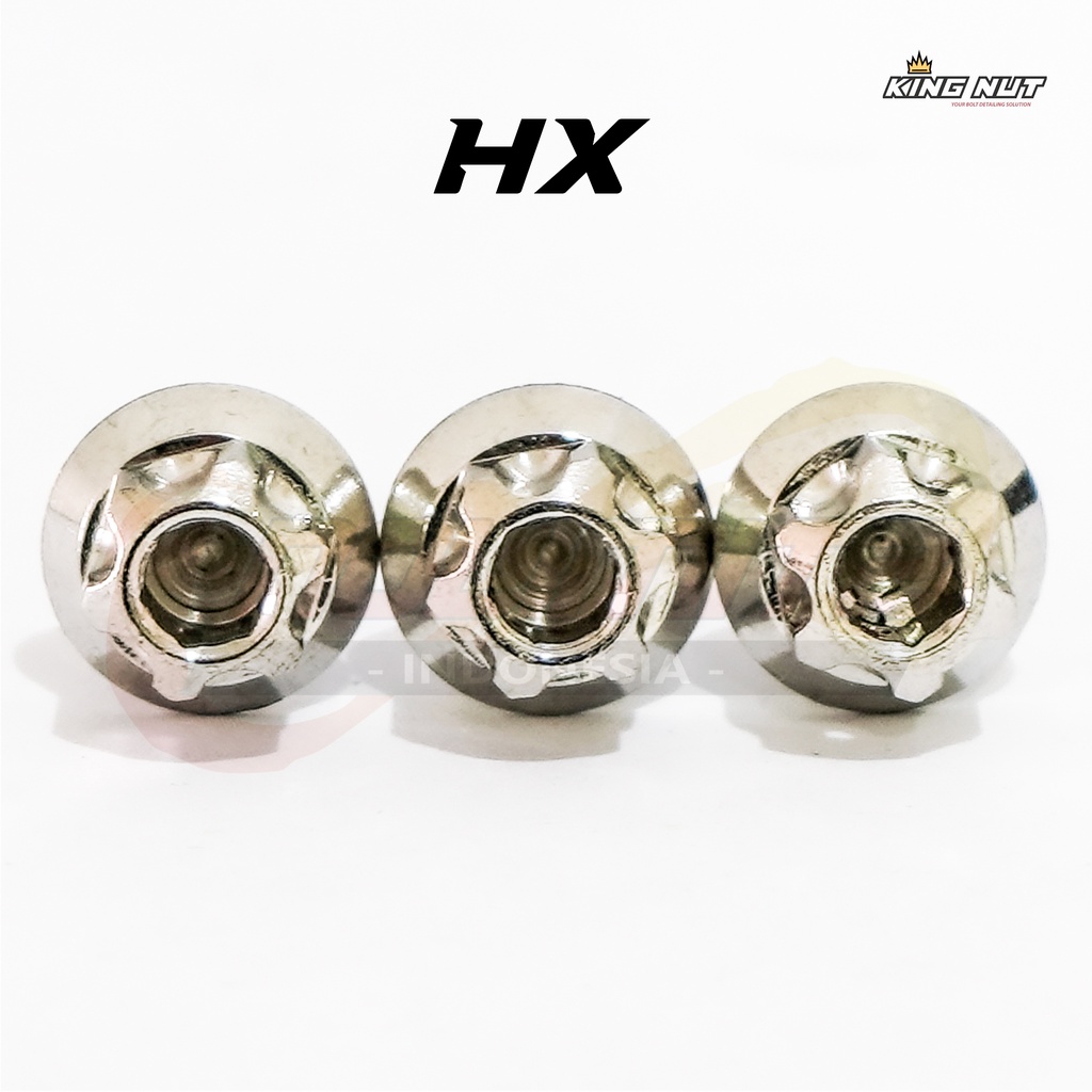 Baut Set Probolt Windshield Visor King Nut Thailand Model HX Premium Universal NMAX Aerox 155 ADV 150