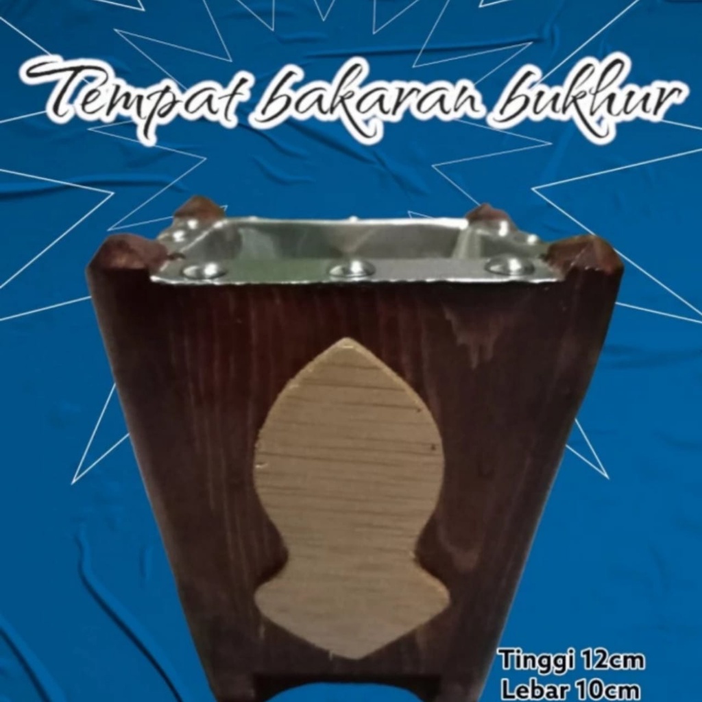 Tempat Bakaran Bukhur gaharu bahan kayu jati prapen bukhoor