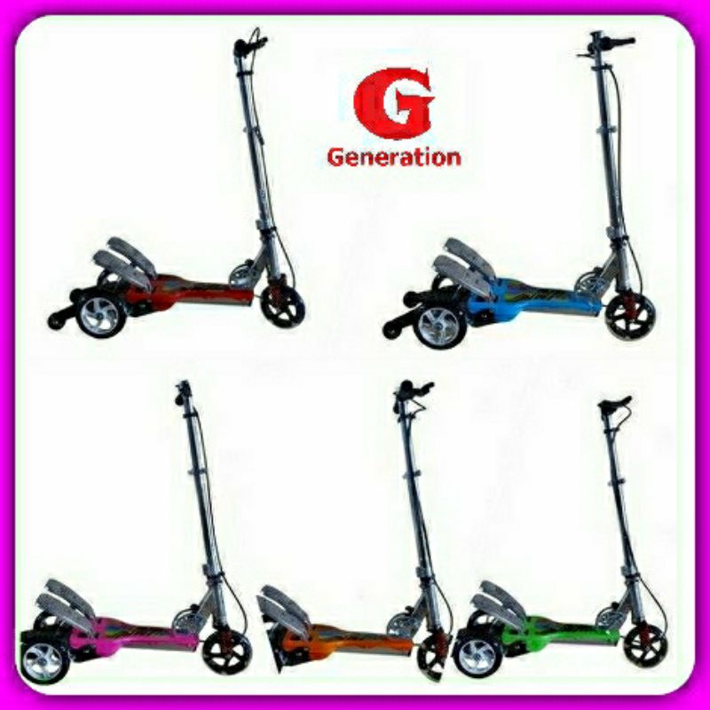 Scooter Anak Scooter Genjot Injak RMB / Scooter Injak Happy New Otopet skuter injak dual Pedal Warna